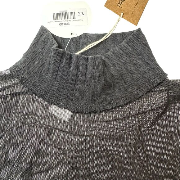 NWT Grunge Project Social T Serafina Sheer Mesh Top Black Sz XS Y2K Fairy Punk - Picture 5 of 13